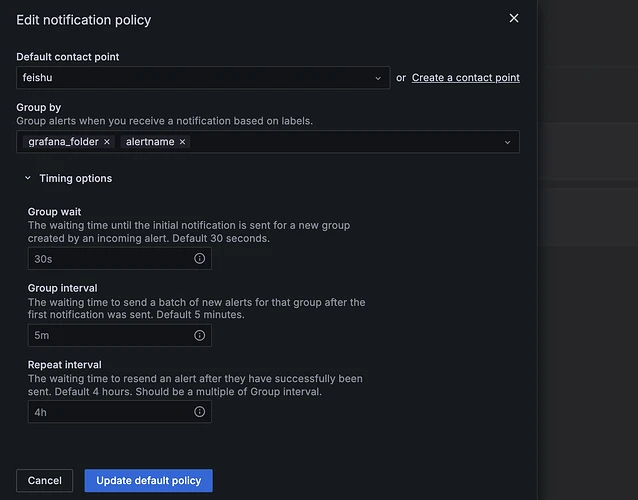TDengine Database Grafana plugin Notification