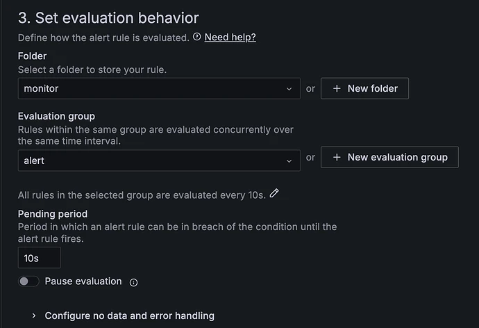 TDengine Database Grafana plugin Alert Evaluation Behavior